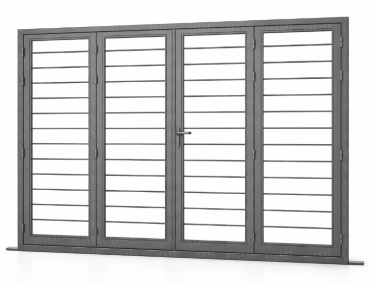 Folding steel window