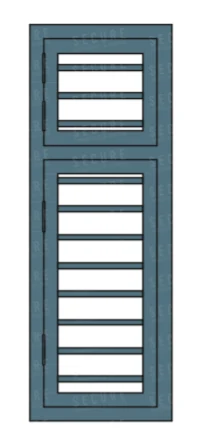 1-panel steel window SC101