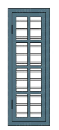1-panel steel window SC103