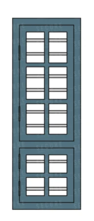 1-panel steel window SC104
