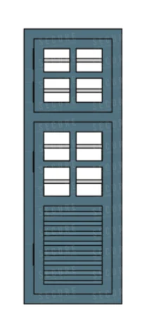 1-panel steel window SC107