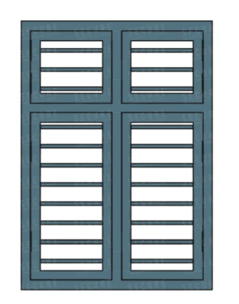 2-panel steel window SC202