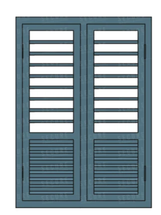 2-panel steel window SC205