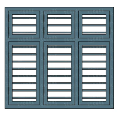 3-panel windows