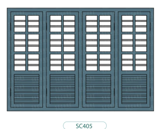 4-panel steel window SC405