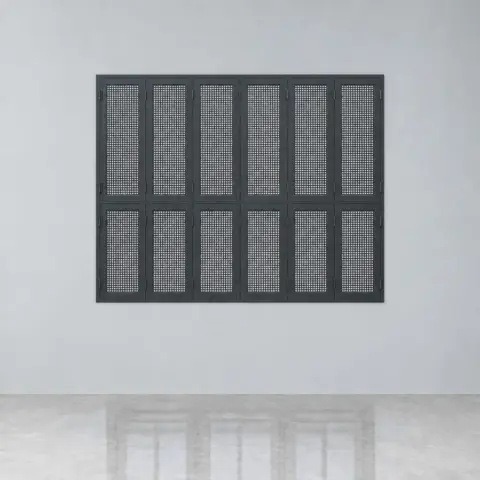Steel Mesh Window — Grey