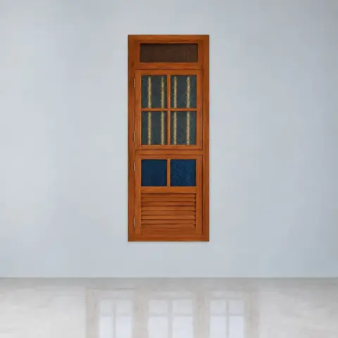 Wood-Finish Steel Window — Single
